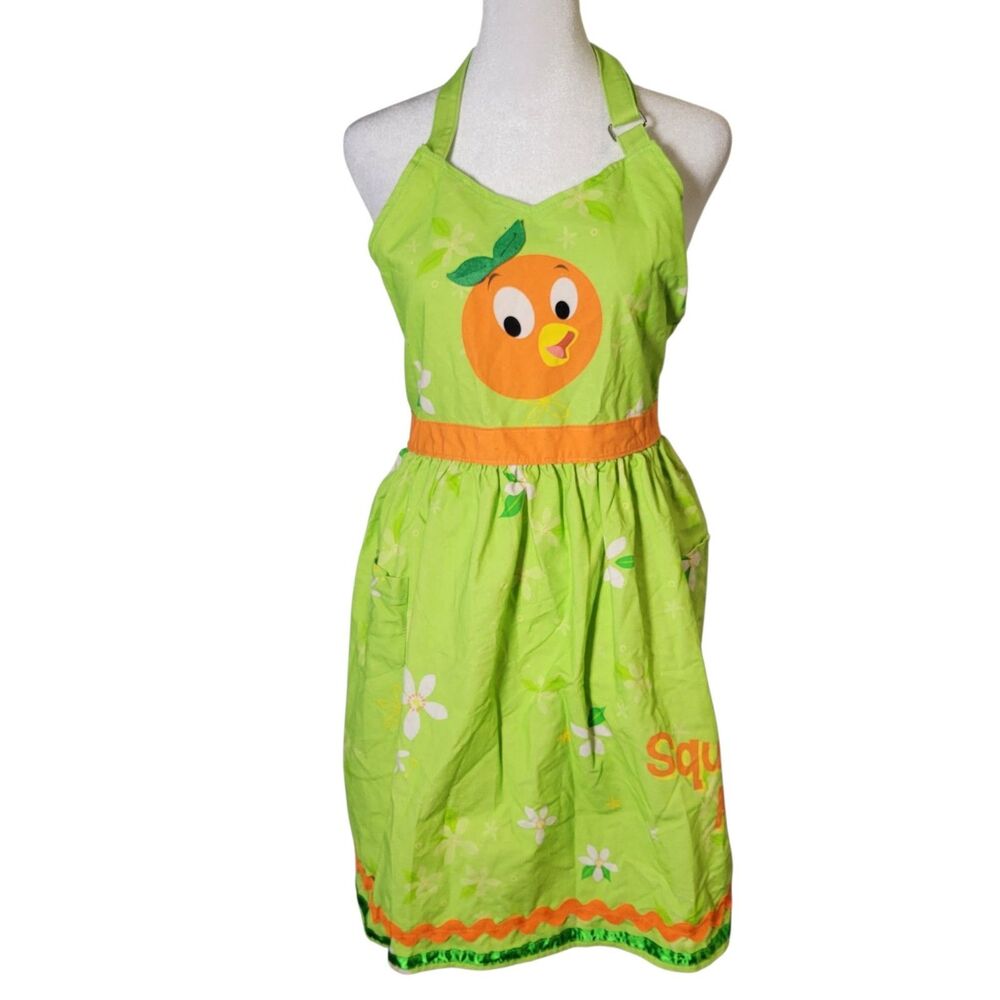 Disney Parks Orange Bird Apron Adult Kitchen Squeeze Me Sunshine Tree Terrace